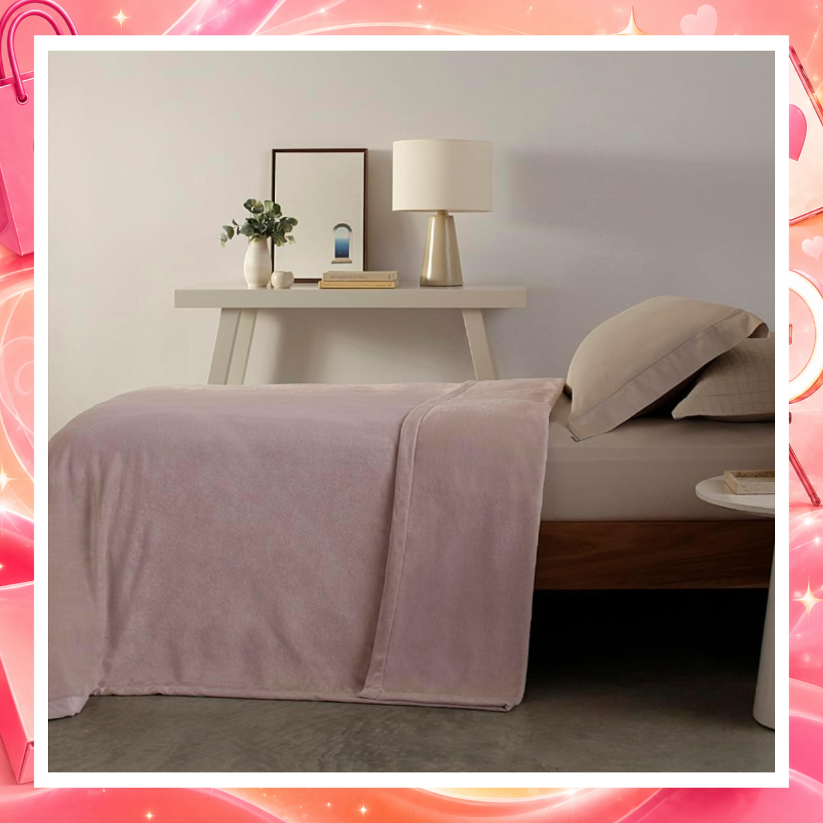 Buddemeyer Cobertor Solteiro Vision Silky 100% Poliéster Rosa