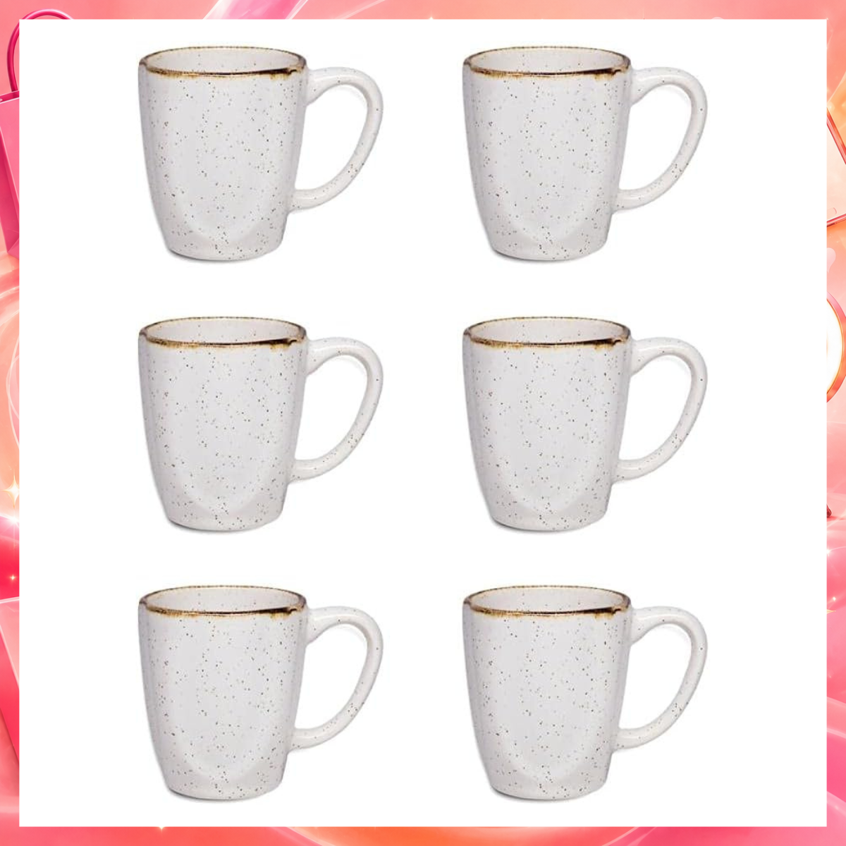 Conjunto de 6 Canecas, Oxford, 260ml Ryo Maresias